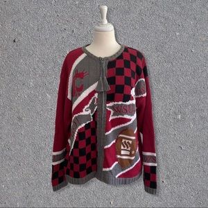 Washington St Cougars Holiday Chunky Sweater XL